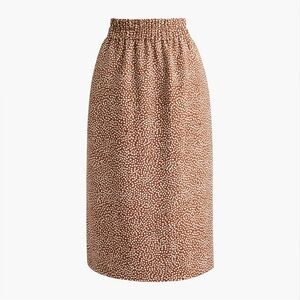 J.Crew Neutral Pull-On Midi Skirt
